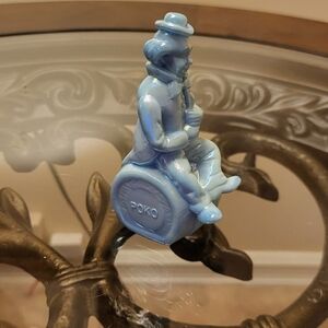 Mosser glas clown on barrel " Poko "